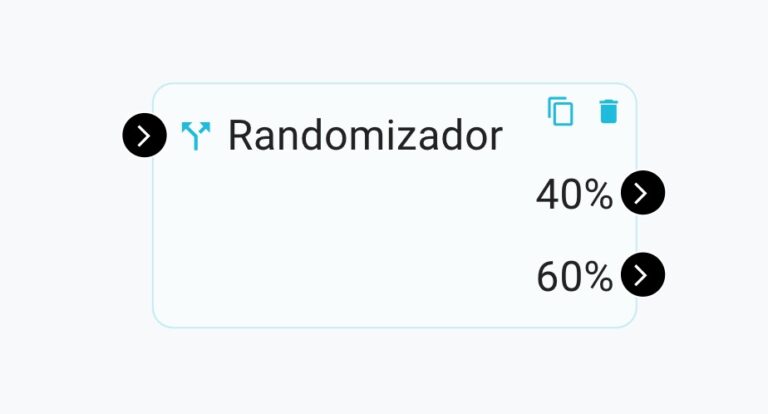 FlowBuilder Bloco Randomizador