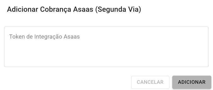 Formulário do bloco Asaas