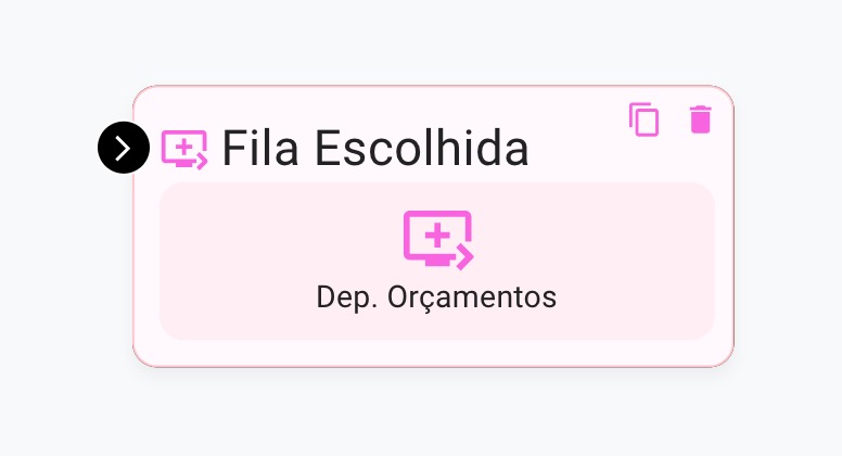 Bloco Setor no FlowBuilder